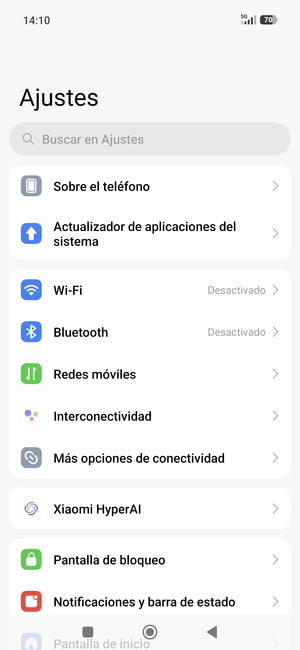 Seleccione Más opciones de conectividad