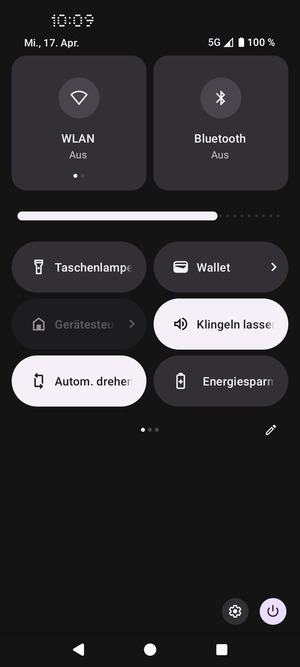 Stellen Sie die Helligkeit auf das erforderliche Niveau