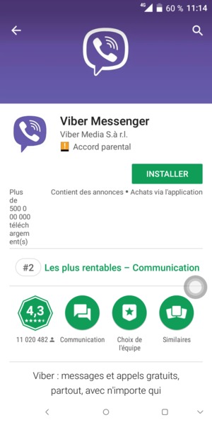 Sélectionnez INSTALLER