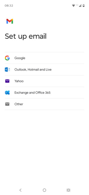 Select Outlook, Hotmail and Live