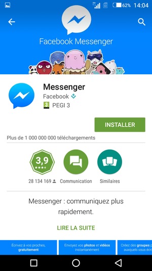 Sélectionnez INSTALLER