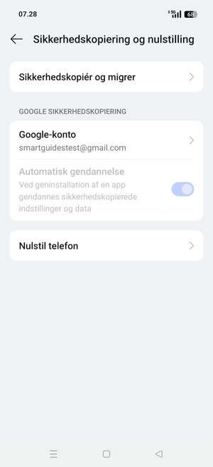 Vælg Google-konto