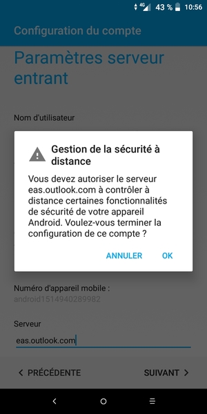 Sélectionnez OK