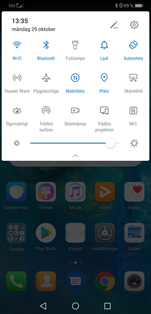 Stäng av Wi-Fi och Bluetooth