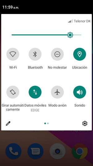 Desactive Ubicación