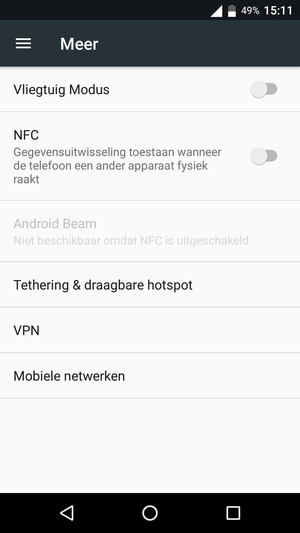 Selecteer Mobiele netwerken