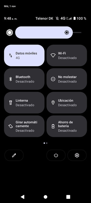 Ajuste el brillo al nivel requerido