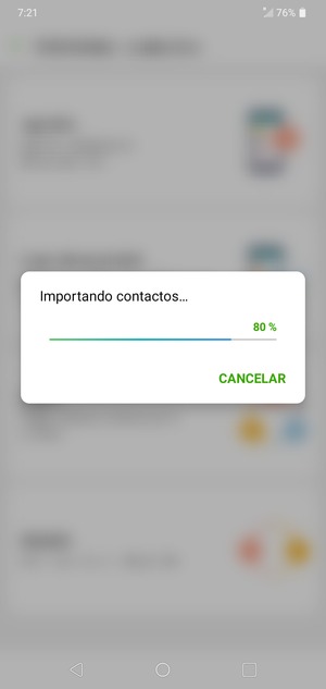 Sus contactos se guardarán en su cuenta de Google y se guardarán en su teléfono la próxima vez que Google sea sincronizado.