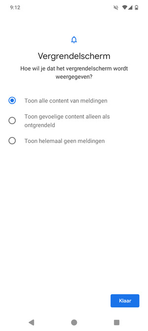 Selecteer uw voorkeursoptie en selecteer Klaar