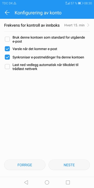 Velg NESTE