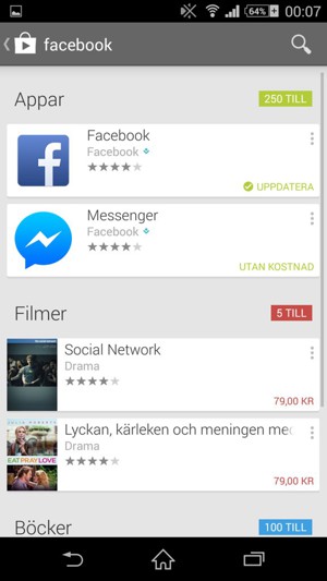 Välj appen
