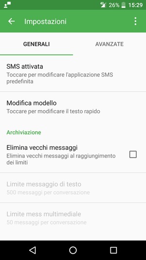 Seleziona AVANZATE