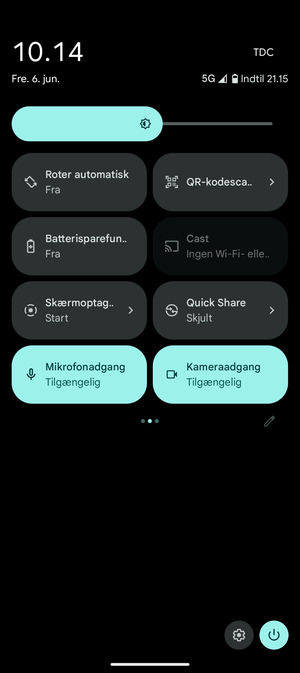 Vælg Batterisparefunktion