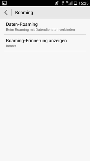 Wenn Ihr Bildschirm sieht wie folgt aus, wählen Sie Daten-Roaming