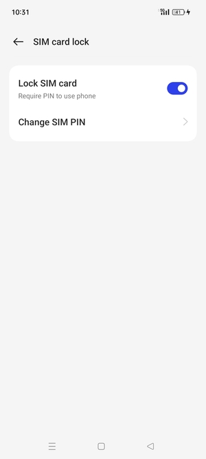 Select Change SIM PIN