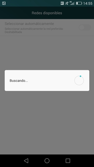 Espere a que la búsqueda termine