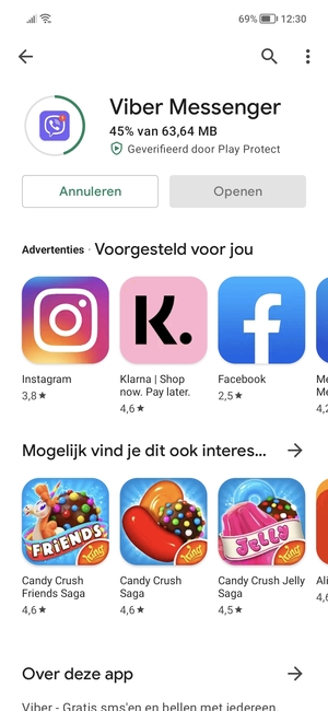 Wacht tot het installatieproces beëindigd is