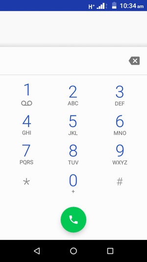 Press and hold the number 1