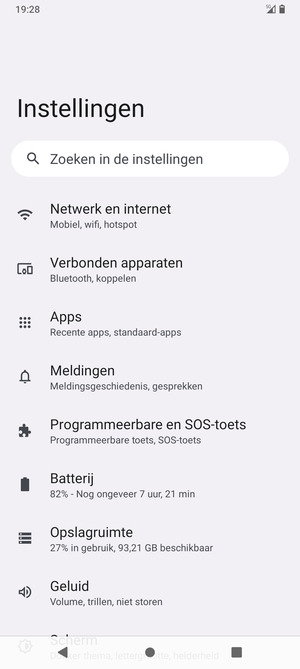 Selecteer Netwerk en internet