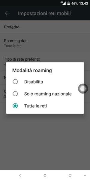 Seleziona la tua opzione preferita