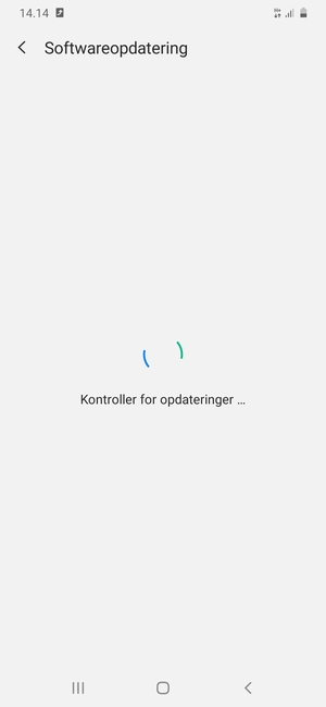 Afvent at søgningen er afsluttet