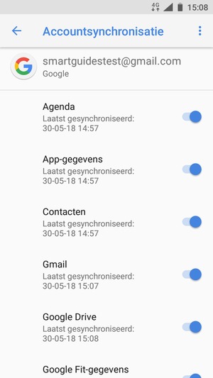 Zorg ervoor dat Contacten geselecteerd is