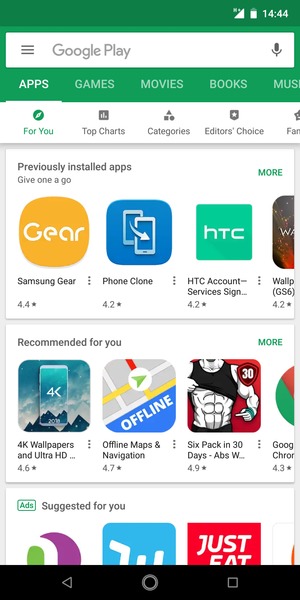 Select the Search bar
