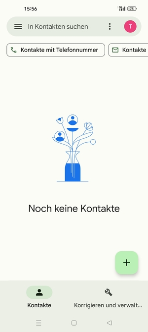 Wählen Sie Korrigieren und verwalten