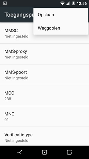 Selecteer Opslaan