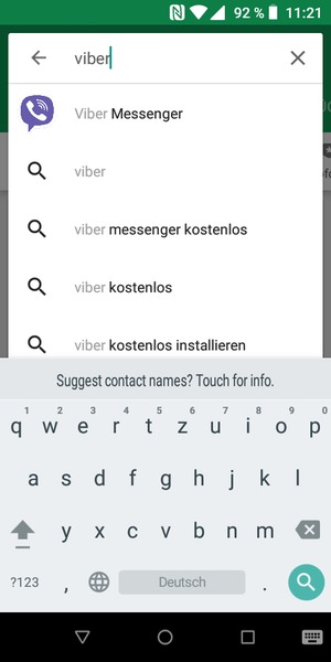 Geben Sie den Namen der App ein und wählen Sie Suchen