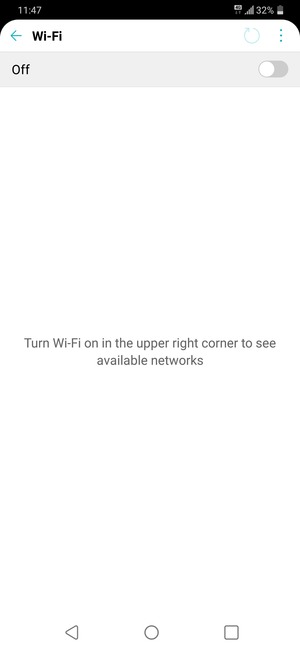 Turn on Wi-Fi