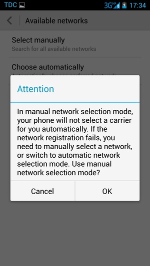 Select OK