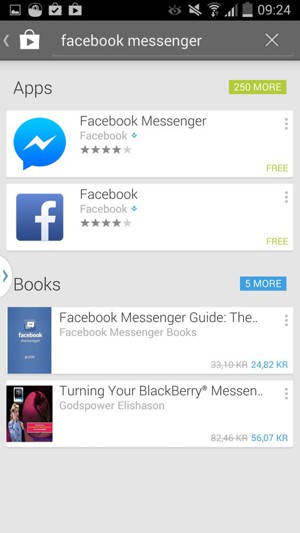 Select the app