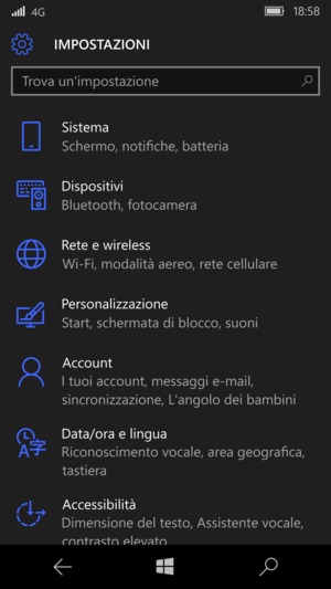 Seleziona Account