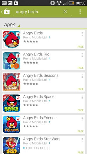 Select the app