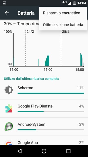 Seleziona Risparmio energetico