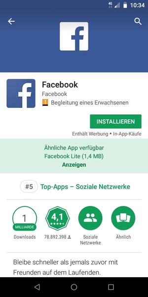 Wählen Sie INSTALLIEREN
