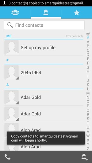 Your contacts will be saved to your Google account and saved to your phone the next time Google is synced.