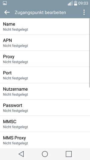Geben Sie Internet-Informationen ein