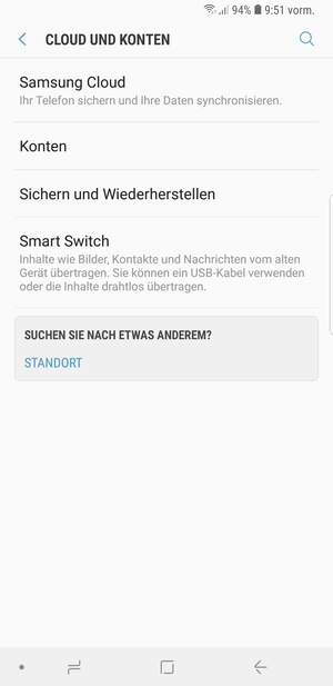 Wählen Sie Konten