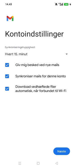 Vælg Næste