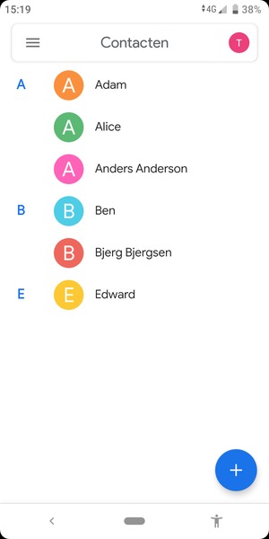 Selecteer de Menu-knop
