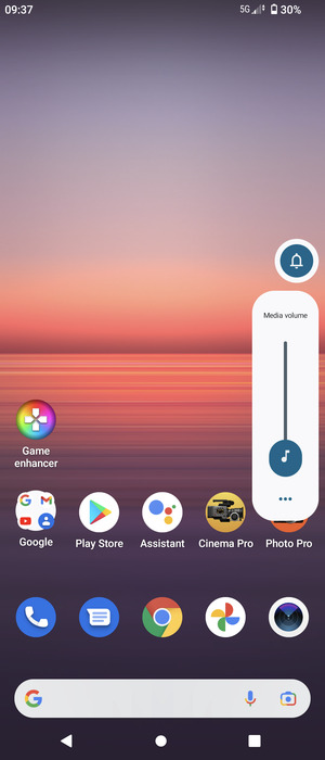 To change the sound profile, select Sound