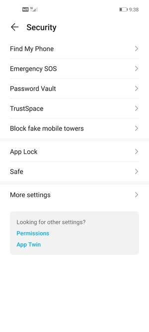 Select More settings