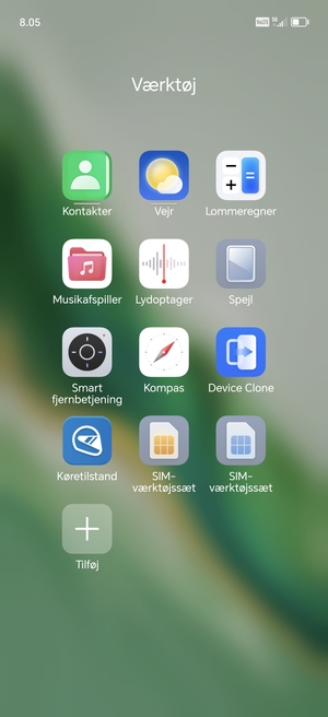 Vælg Kontakter