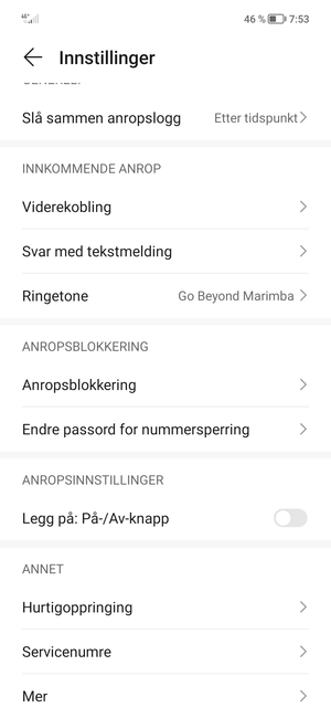 Bla til  og velg Mer