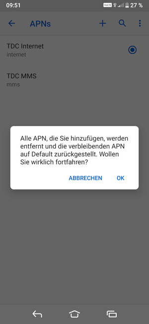 Wählen Sie OK