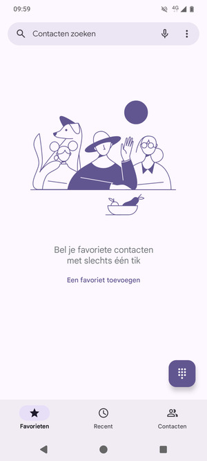 Selecteer de Menu-knop