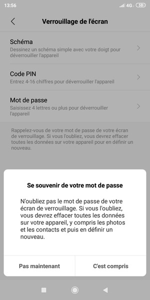 Sélectionnez C'est compris