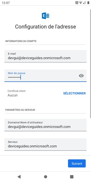 Saisissez votre mot de passe